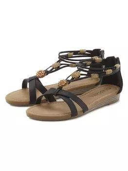 Классические босоножки LASCANA, черный