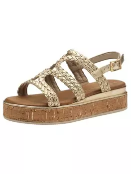 Классические босоножки Marco Tozzi, золотой