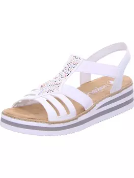 Классические босоножки rieker, белый