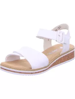 Классические босоножки rieker, белый