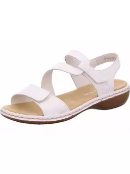 Классические босоножки rieker, белый