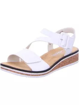 Классические босоножки rieker, белый