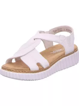 Классические босоножки rieker, белый