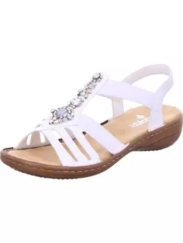 Классические босоножки rieker, белый