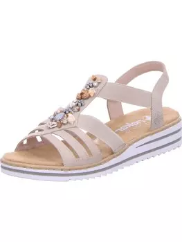 Классические босоножки rieker, бежевый