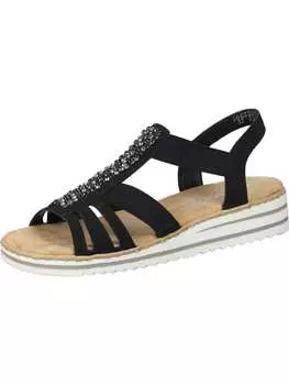 Классические босоножки rieker, черный