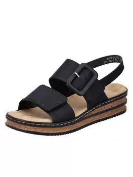 Классические босоножки rieker, черный