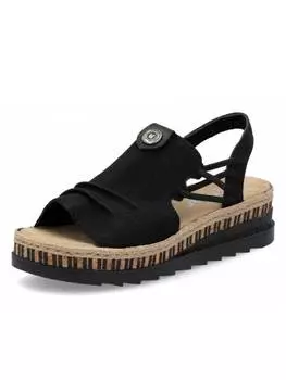 Классические босоножки rieker, черный