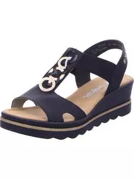 Классические босоножки rieker, черный