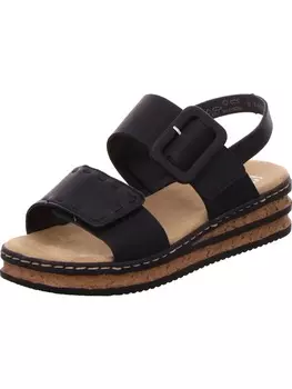 Классические босоножки rieker, черный