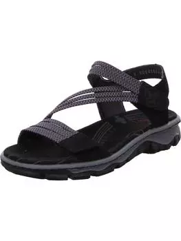 Классические босоножки rieker, черный