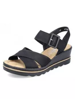 Классические босоножки rieker, черный