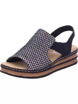 Классические босоножки rieker, черный