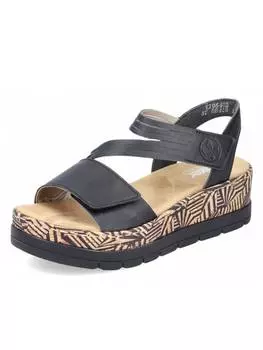 Классические босоножки rieker, черный