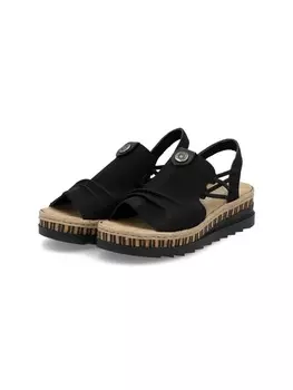 Классические босоножки rieker, черный