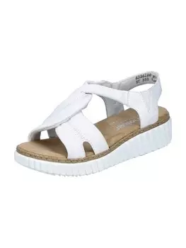 Классические босоножки rieker Komfort Sandalen, белый