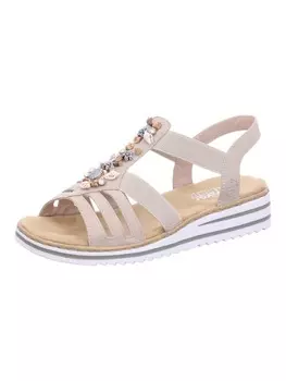 Классические босоножки rieker Sandale, бежевый