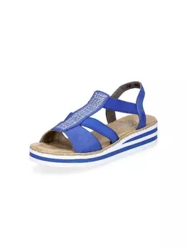 Классические босоножки rieker, синий