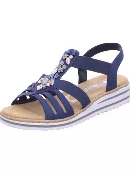 Классические босоножки rieker, синий