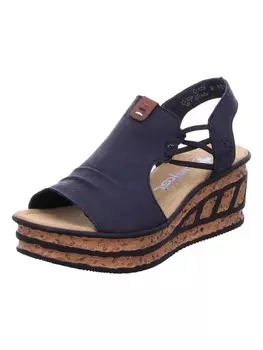 Классические босоножки rieker, синий