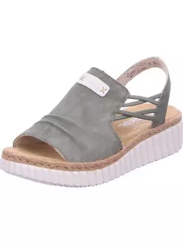 Классические босоножки rieker, зеленый