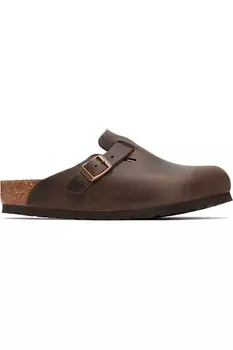 Классические бостонские лоферы-слипоны Birkenstock, цвет habana