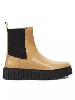 Классические ботильоны Clarks, бежевый