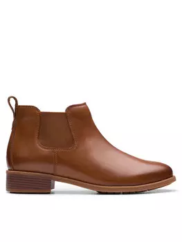 Классические ботильоны Clarks, коричневый