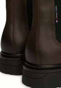 Классические ботильоны CLEAT SIGNATURE Tommy Jeans, темно-коричневый