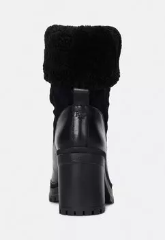 Классические ботильоны CORALINE SHEARLING-TRIM SUEDE BOOTIE Lauren Ralph Lauren, черный