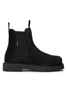 Классические ботильоны Suede Chelsea Boot EM0EM00829 Tommy Jeans, черный