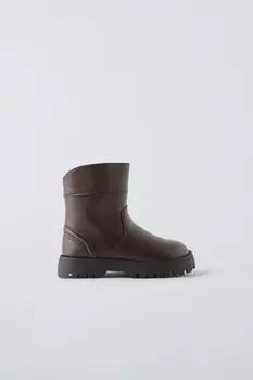 Классические ботинки ZARA, коричневый