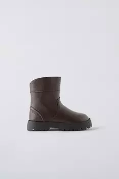 Классические ботинки ZARA, коричневый