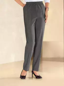 Классические брюки без застежки Classic, антрацит