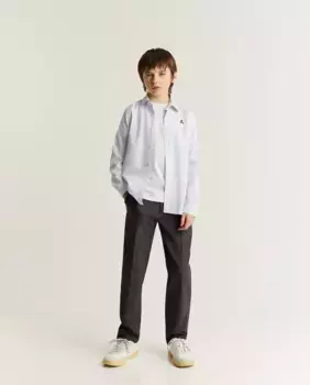 Классические брюки для мальчиков прямого кроя и карманов Scalpers, серый