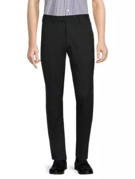 Классические брюки Parker из однотонной шерсти Zanella, черный