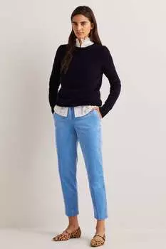 Классические брюки с зауженными штанинами Boden, синий