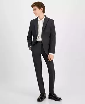 Классические брюки узкого кроя для больших мальчиков, которые можно стирать в машине Kenneth Cole Reaction, синий