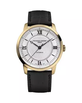 Классические часы Frederique Constant, 39 мм, серебряный
