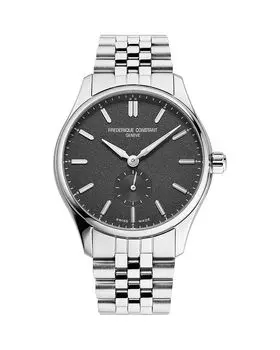 Классические часы Index, 39 мм Frederique Constant, серебряный