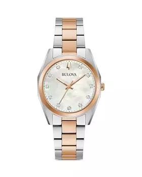 Классические часы Surveyor, 31 мм Bulova, цвет White