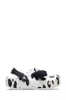 Классические далматинские сабо Crocs, белый