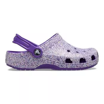 Классические детские сабо Crocs с блестками Crocs