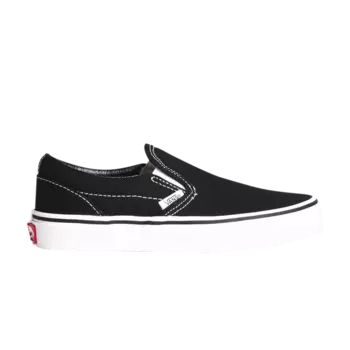 Слипоны детские Vans, черный/белый