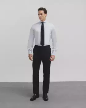 Классические дипломатические мужские костюмные брюки серого цвета Silbon, серый