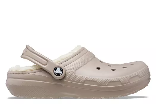 Классические домашние тапочки-сабо на подкладке Crocs, бежевый