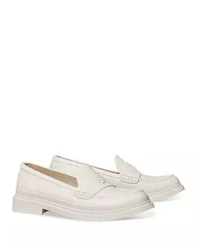 Классические дождевые лоферы Tory Burch, цвет Ivory/Cream