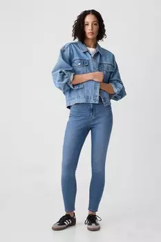 Классические джеггинсы с высокой талией Gap, синий