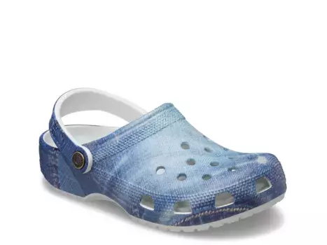 Классические джинсовые сабо Crocs, White