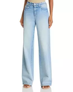 Классические джинсы Clayton с высокой посадкой и широкими штанинами в цвете Conway L'AGENCE, синий